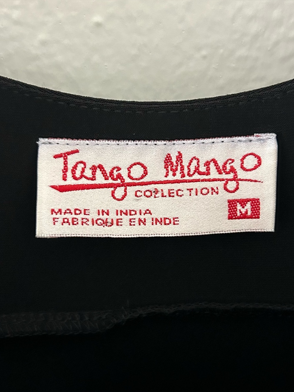 Tango Mango Swarovski Crystal Rhinestone Ruffle Dress Knee Length Black Size M - Picture 8 of 10